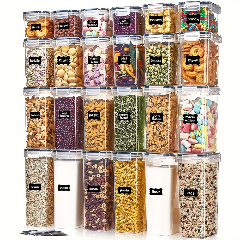Kitchen Home Gadgets - 24 adet gıda saklama kapları 12