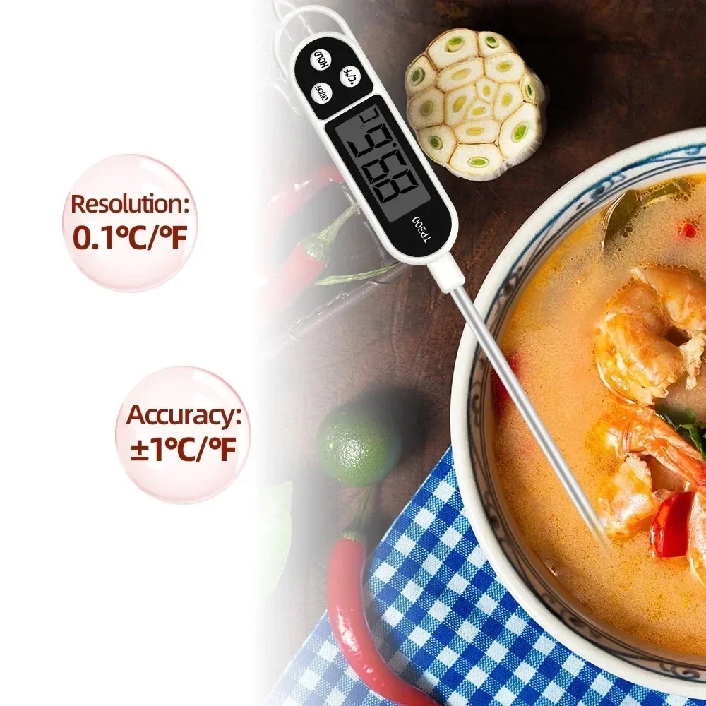 Meat Thermometer - Paslanmaz Çelik Prob Tipi Dijital Mutfak