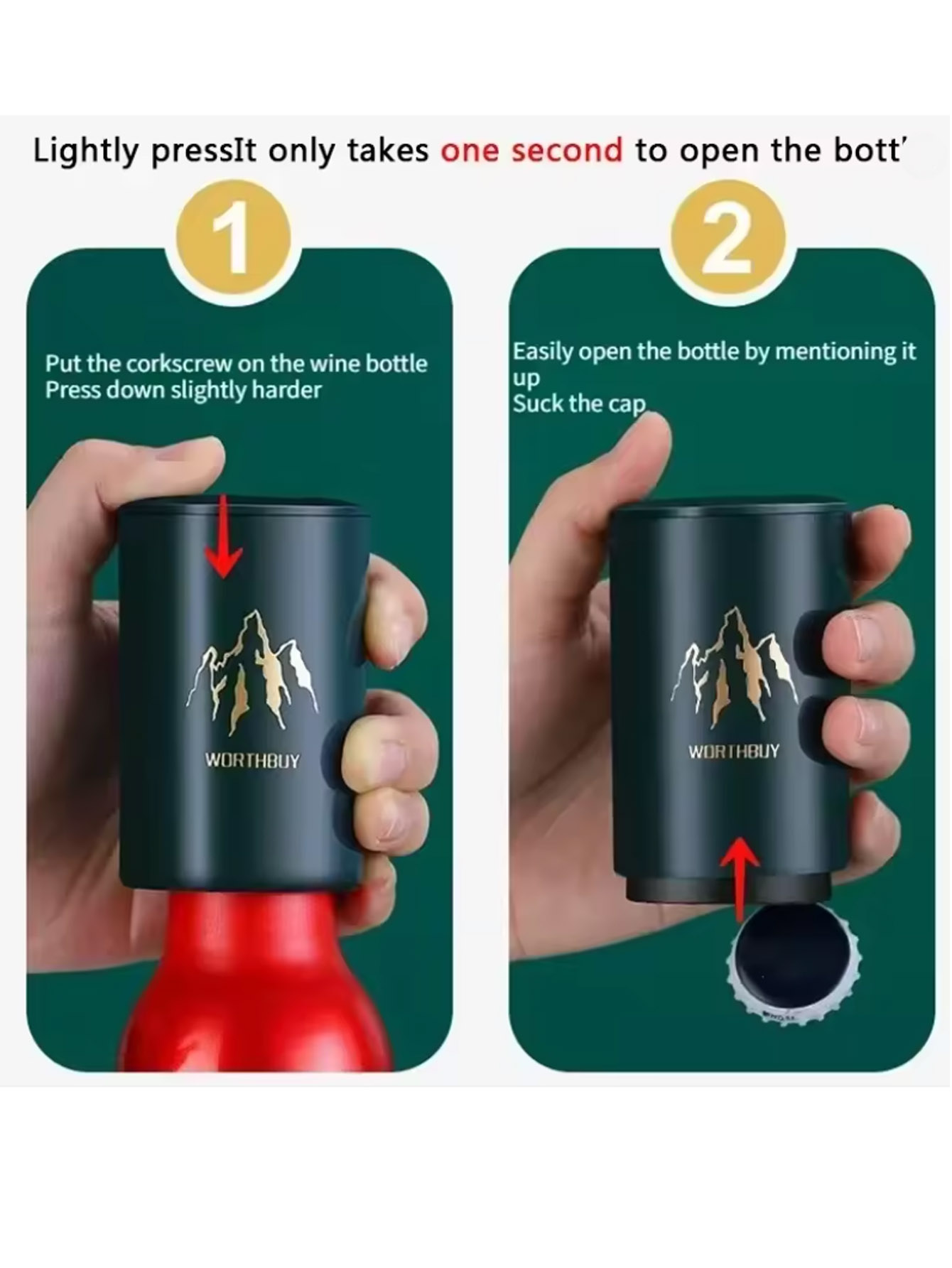 Kitchen Home Gadgets - 1 adet otomatik bira şişe açacağı