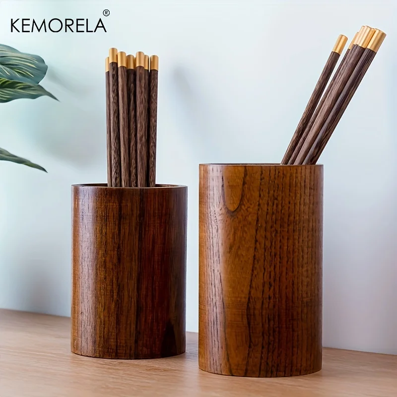 Kitchen Gadgets Holder - 1 adet ahşap çubuklarını tutucu-bambu gereçler