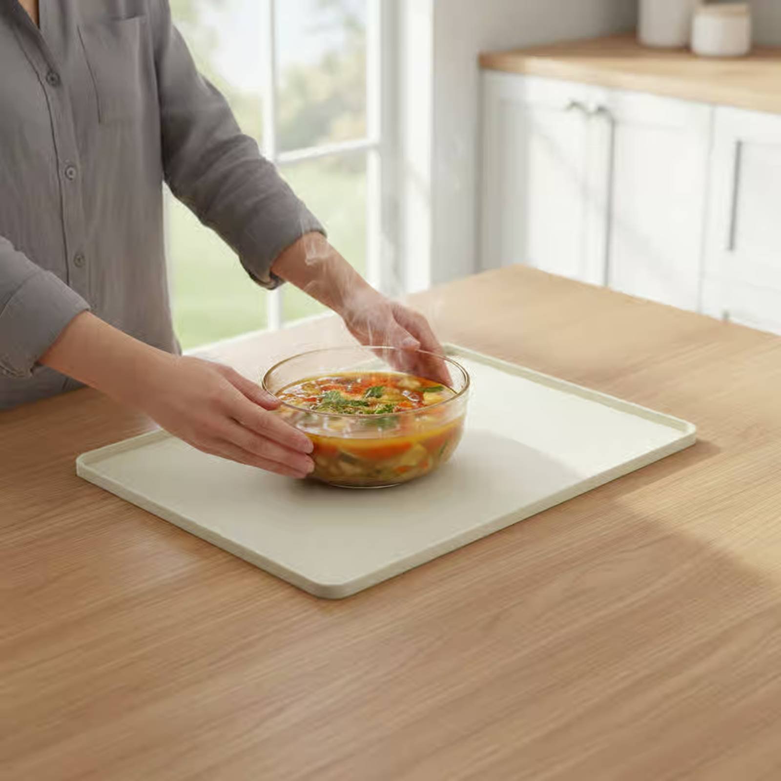 Silicone Baking Mat - Silikon Mikrodalga Üst Matı Esnek Mikrodalga