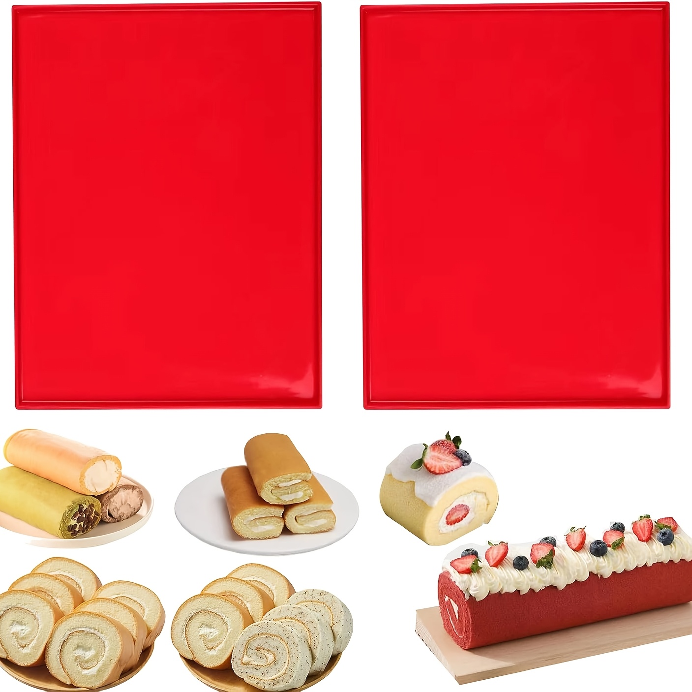 İsviçre Rulo Kekleri için 2 Si - Silicone Baking Mat incelemesi ve fiyatı