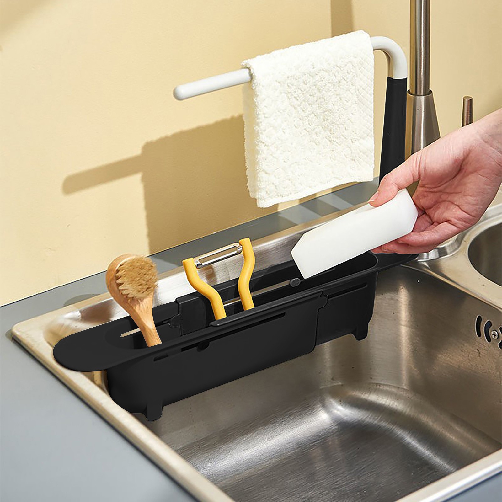 Elescopic lavabo raf süzgeç ra - Kitchen Gadgets Holder incelemesi ve fiyatı
