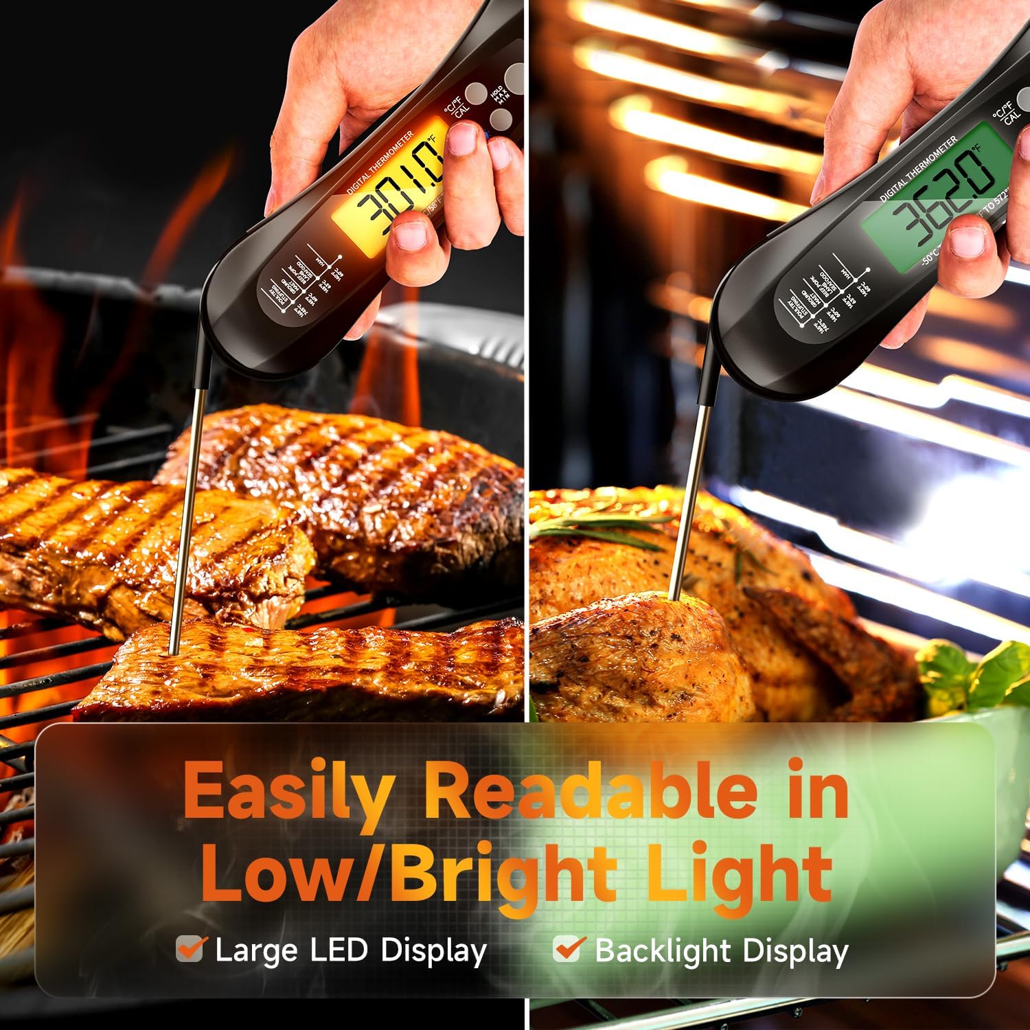 Katlanabilir Problu, LED Ekran - Meat Thermometer incelemesi ve fiyatı