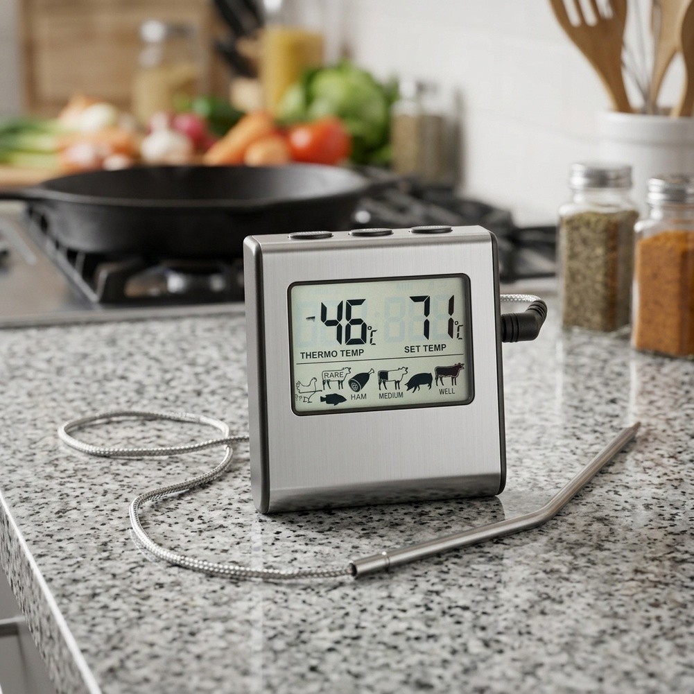 1 adet LCD Dijital Et Termomet - Meat Thermometer incelemesi ve fiyatı